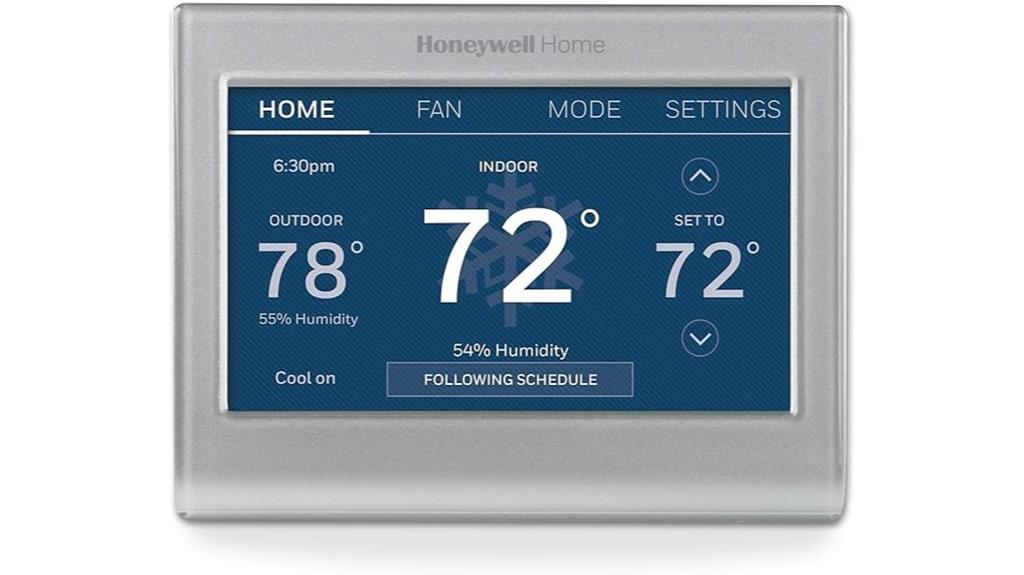 wi fi enabled color thermostat