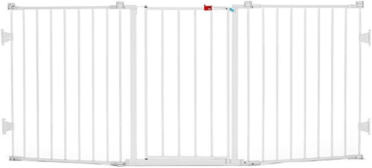 wide baby gate with mounts