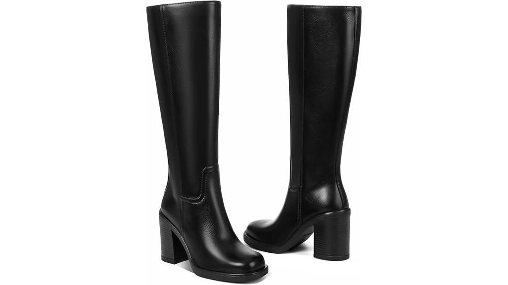 wide calf knee boots