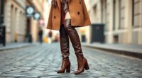wide calf stylish knee high boots