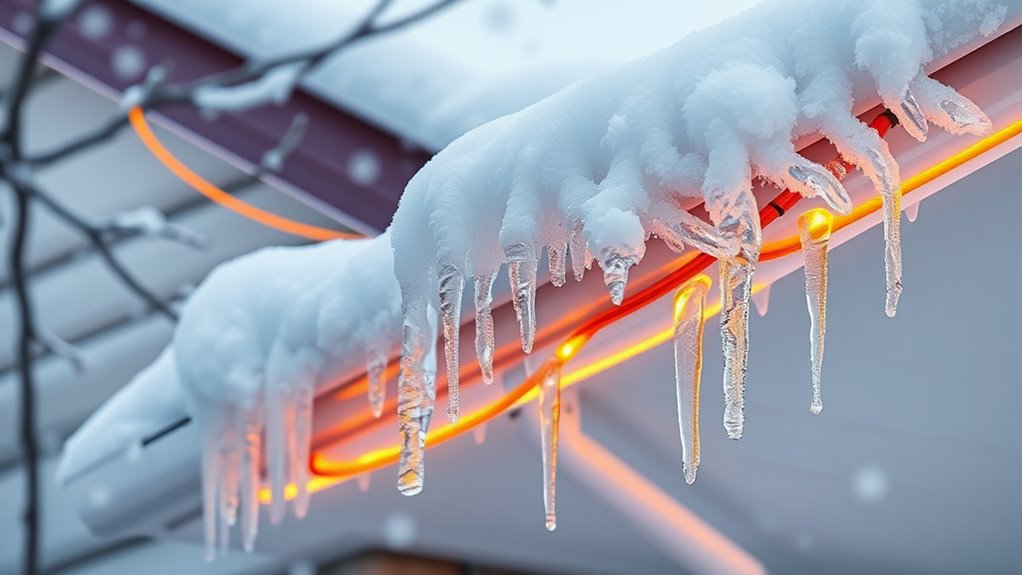 winter gutter de icing cables