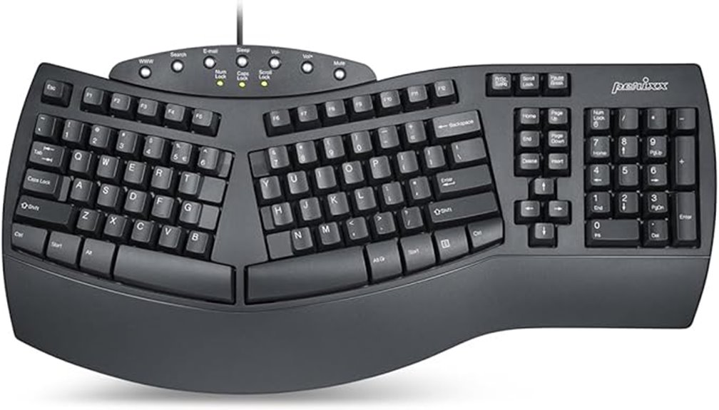 wired ergonomic keyboard