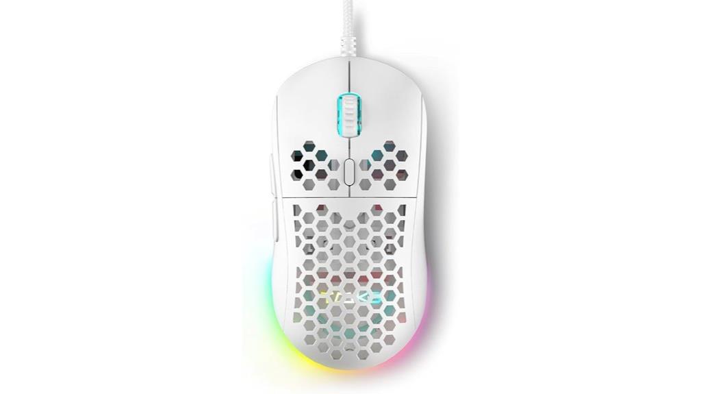 wired rgb gaming mouse