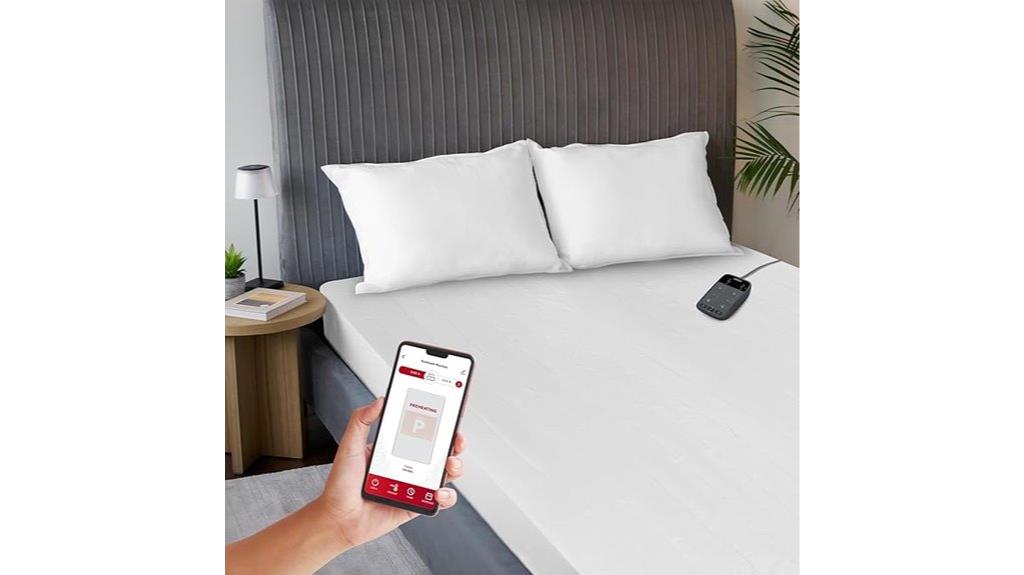 wireless heated mattress pad