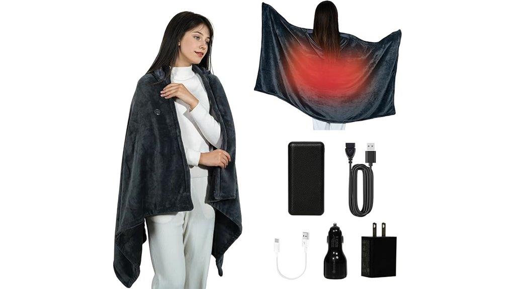 wireless hooded heating blanket