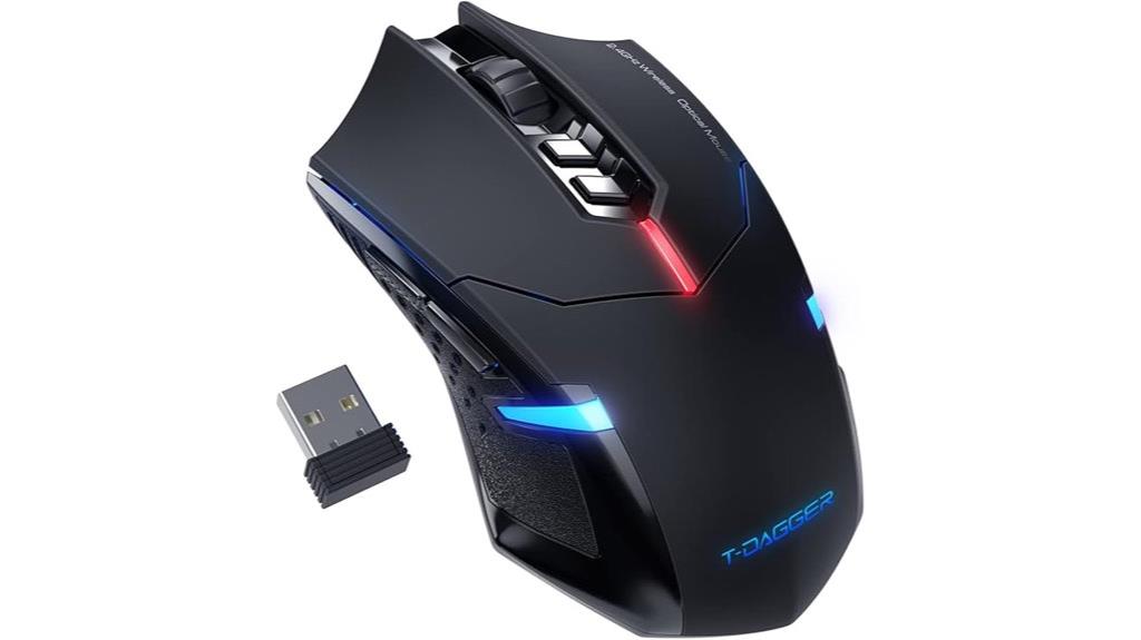 wireless led gaming mouse