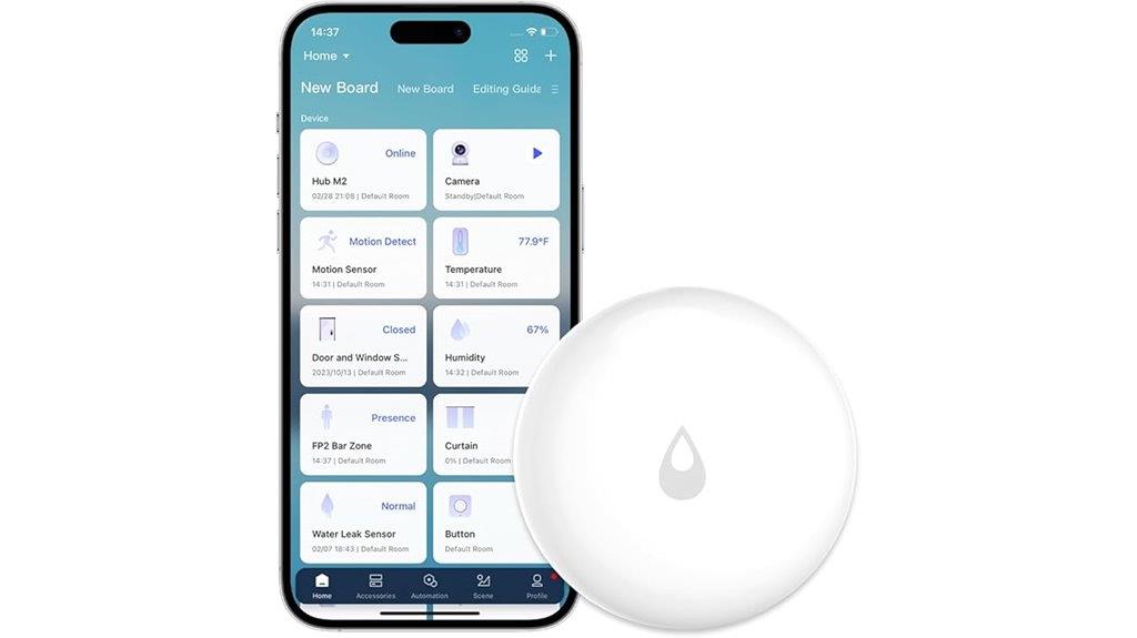 wireless zigbee leak sensor