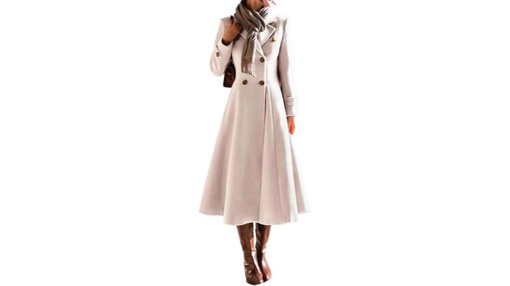 women s double breasted wool coat
