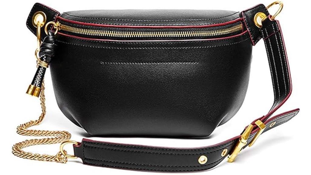 women s leather waist bag