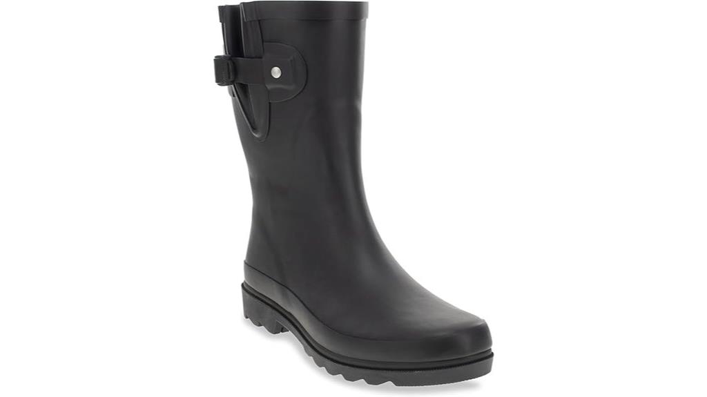 women s solid waterproof rain boots