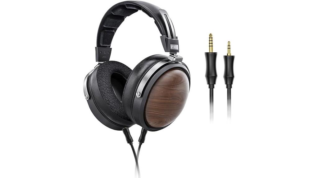 wooden cup dynamic headphones