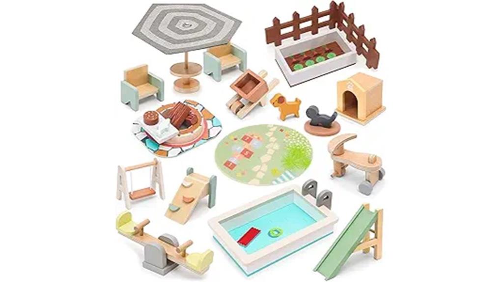wooden doll house outdoor