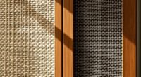 woven mesh cabinet doors