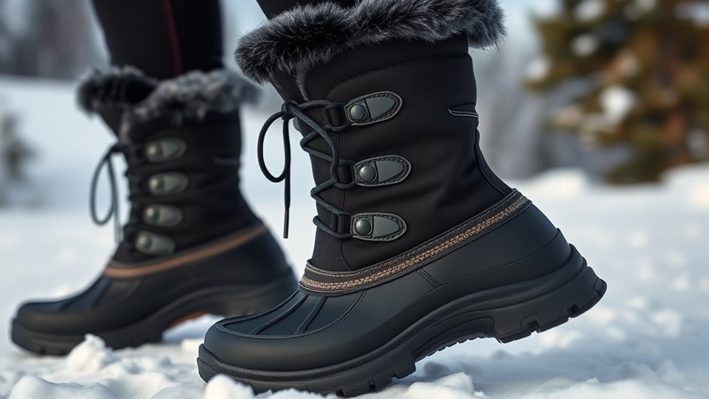 waterproof insulated slip resistant boots