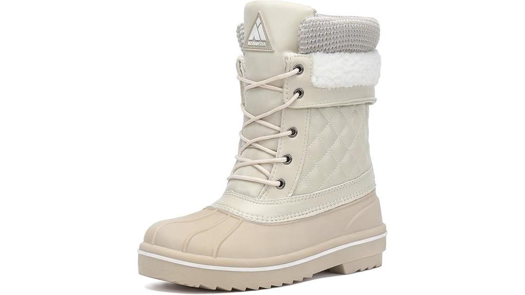 waterproof mid calf snow boots
