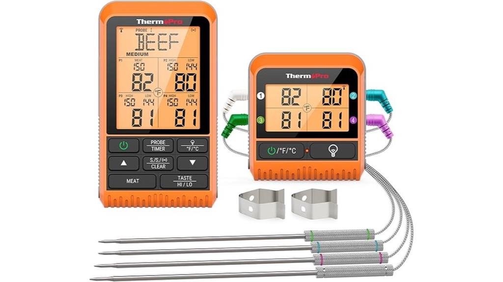 wireless grilling meat thermometer