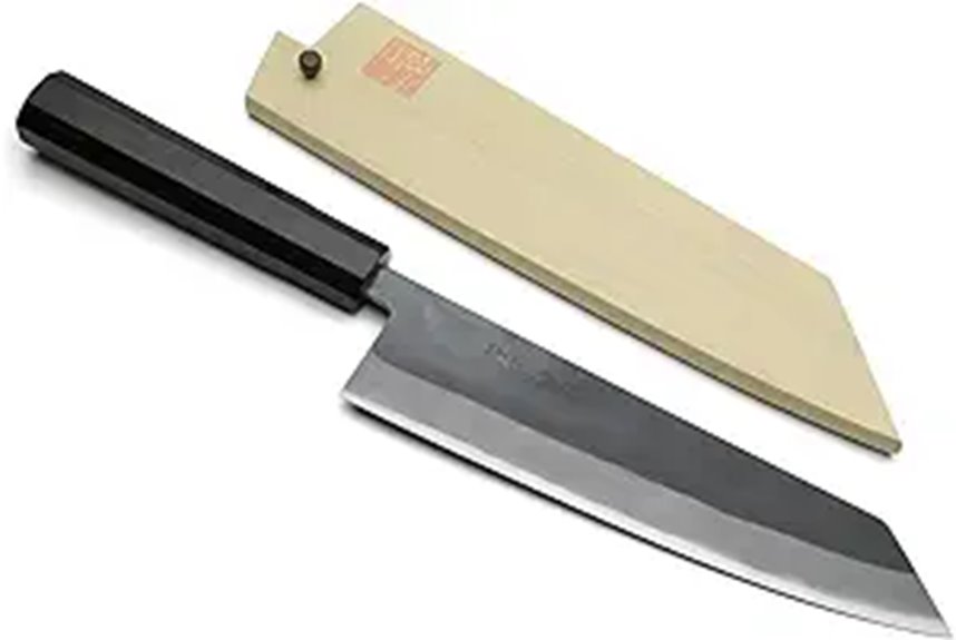 Yoshihiro Kurouchi Blue Steel Kiritsuke Knife & Saya