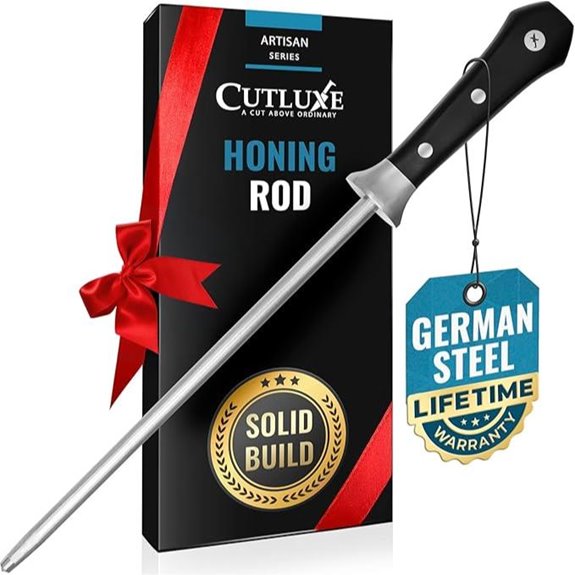 Cutluxe Honing Steel Knife Sharpener Rod (10)