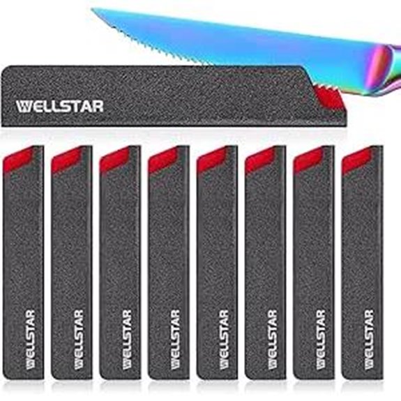 WELLSTAR 8-Piece Steak Knife Edge Guards Set