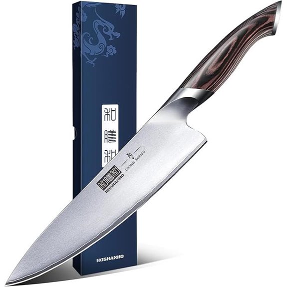 HOSHANHO 8-Inch Japanese High Carbon Steel Chef Knife
