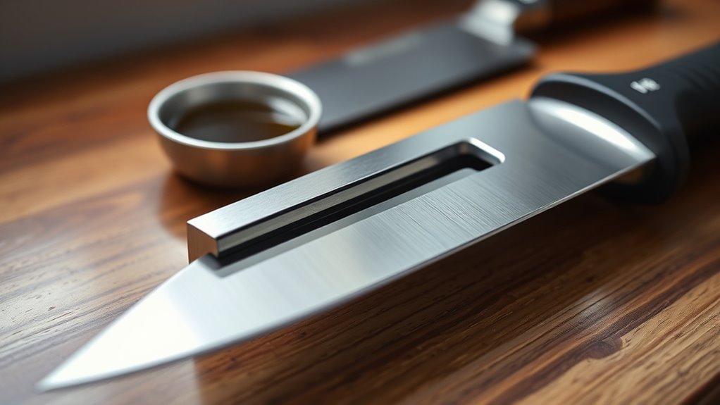 key sharpening features and safety