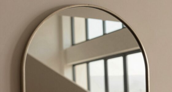 arched mirrors soften architecture