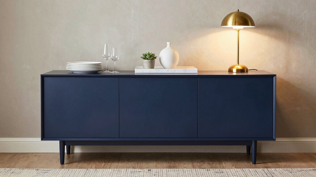 balanced decorative storage arrangement