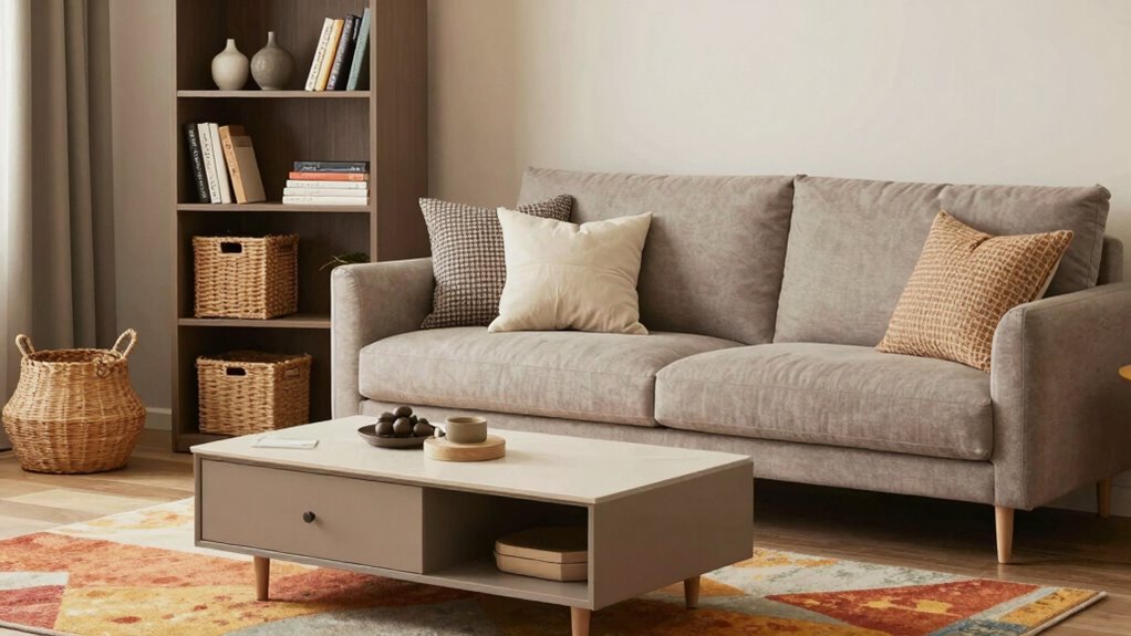 balanced decorative storage solutions