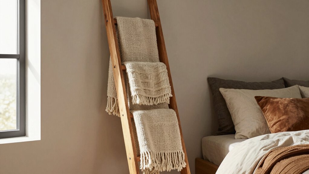 blanket ladders enhance bedrooms