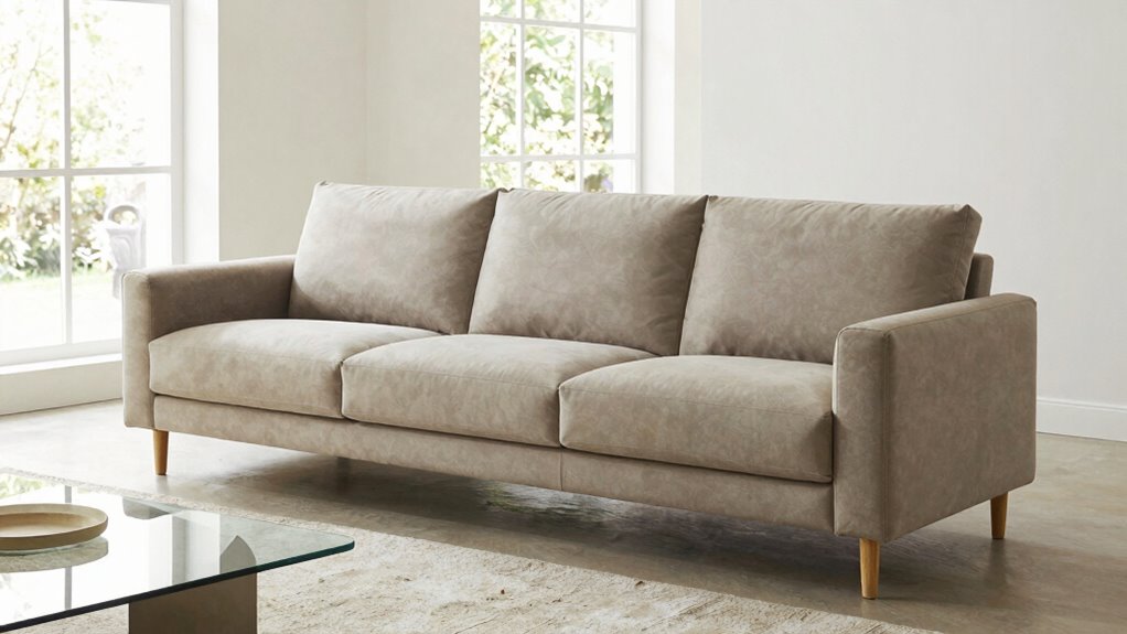 choose appropriately sized durable sofa
