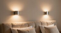 convenient space saving bedroom lighting