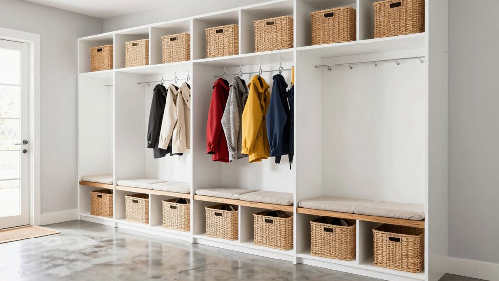 custom organized mudroom solutions