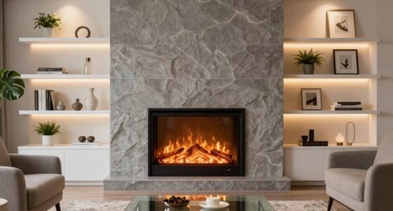 decorate electric fireplace wall