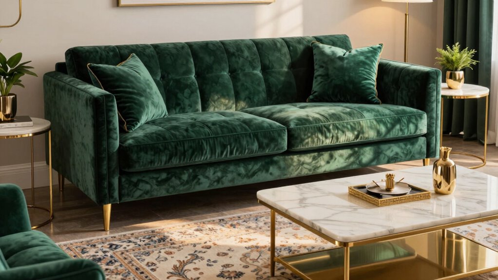decorate stylishly around velvet