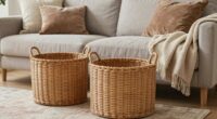 decorative storage enhances organization