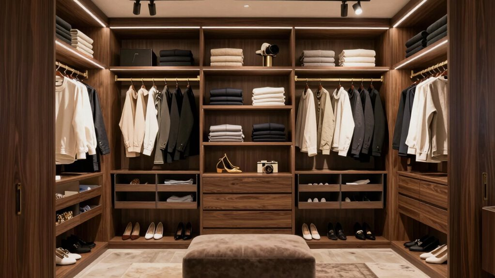 efficient large closet organization