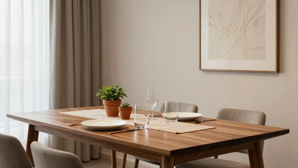 elegant balanced dining ambiance