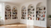elegant curved shelving