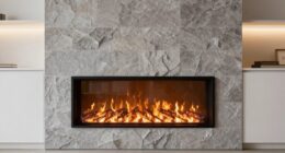 enhance walls with electric fireplaces