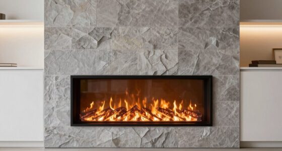 enhance walls with electric fireplaces
