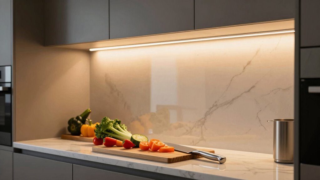 enhances kitchen workspace visibility