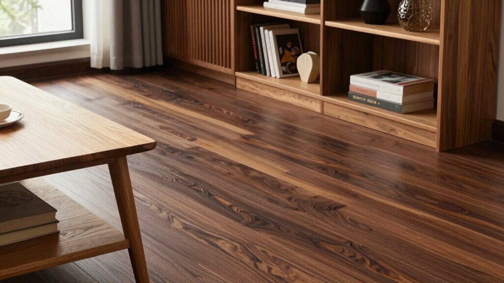 harmonious wood tone combination