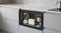 hidden appliance storage solution