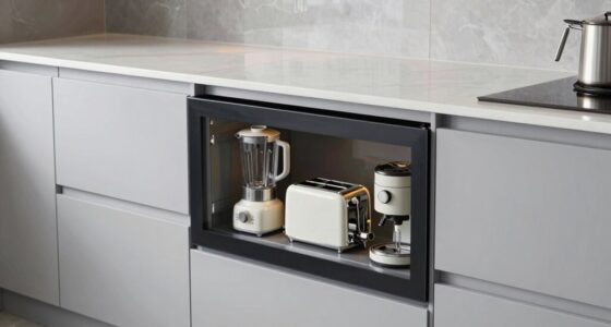 hidden appliance storage solution