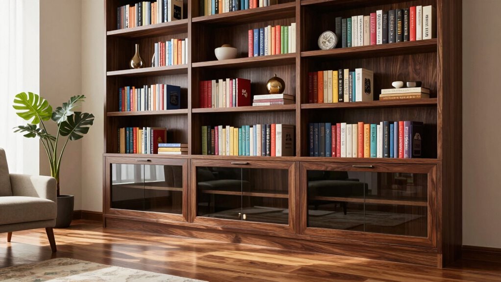 large bookshelf cabinet options