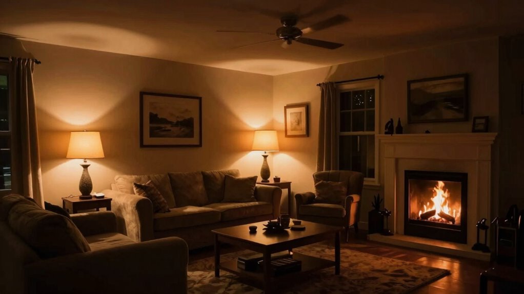 layered lighting creates ambiance