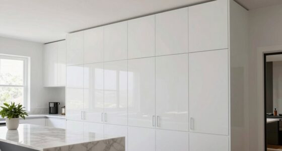 maximize storage with tall cabinets