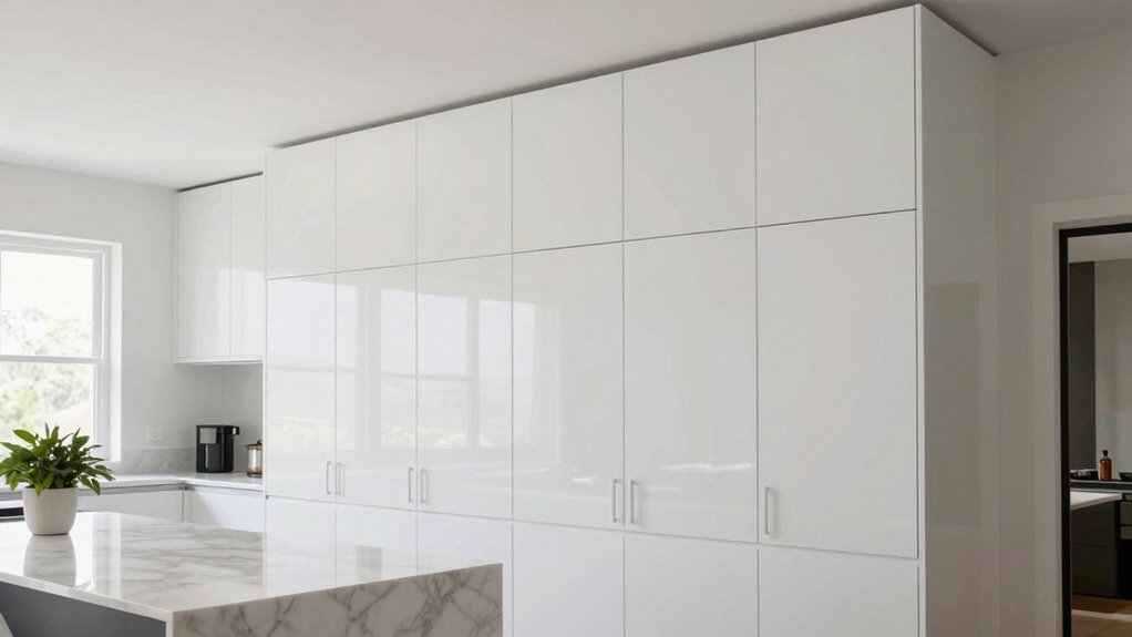 maximize storage with tall cabinets