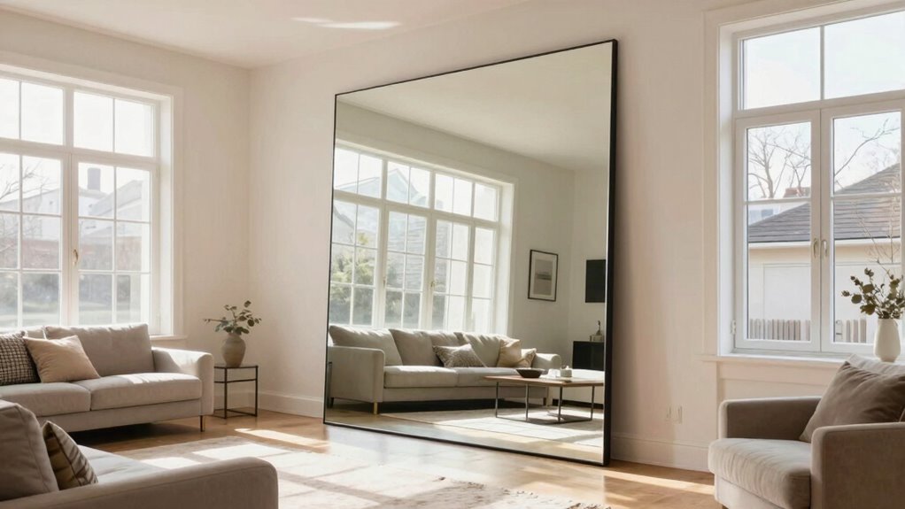 mirrors enhance room brightness