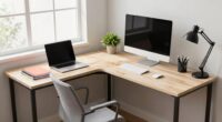 optimize l shaped desk layout